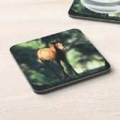 木のアラビアの子馬 コースター (左側)