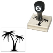 木のアートスタンプ/ヤシの木 ラバースタンプ (押印)