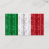 木のイタリアン旗 名刺 (裏面)