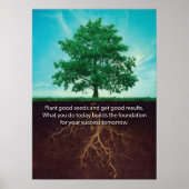 木のインスピレーション – 成功ポスやる気を起こさせるター ポスター (正面)