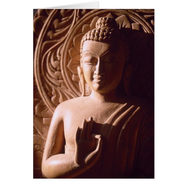 木のインディアン仏 (正面)