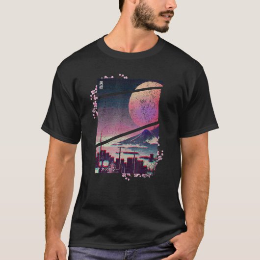 木のインディ生活とロフィージャパンの逆波根 Tシャツ (正面)