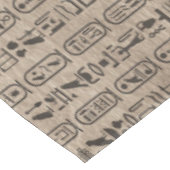 木のエジプトのヒエログリフそして記号 テーブルクロス (アングル)