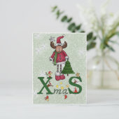 木のエルク シーズンポストカード (スタンド正面)