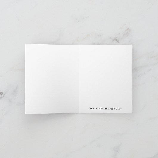 木のカエルかわいい子の感謝の文房具 ノートカード (内部)