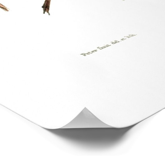 木のカエル ポスター (角)