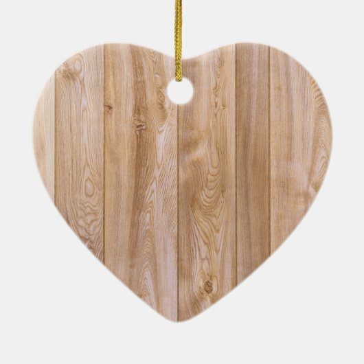 木のカスタマイズ可能な写真の休日のオーナメント セラミックオーナメント (裏面)