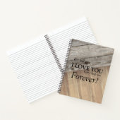 木のカッコいいテクスチャ ノートブック (内部)