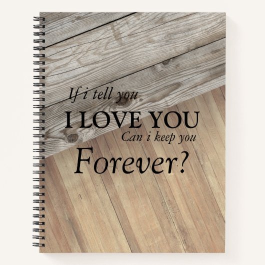 木のカッコいいテクスチャ ノートブック (正面)