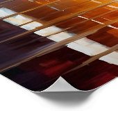 木のカラフル上にロマンチックな愛が浮かんでいる ポスター (角)