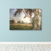 木のキャンバスにヒョウの人形を印刷 キャンバスプリント (インサイチュ (ウッドフロア))