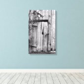 木のキャンバスプリント付きバーンドア キャンバスプリント (インサイチュ (ウッドフロア))