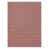 木のクリスマスに飾る鐘と赤い弓 テーブルクロス (正面)