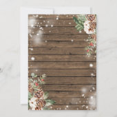 木のクリスマスフローラが今シーズン結婚した 招待状 (裏面)