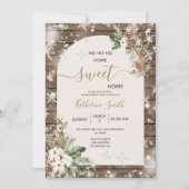 木のクリスマス ハウスウォーミングパーティー ホームスイートホーム 招待状 (正面)