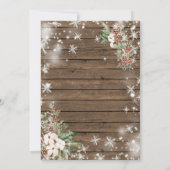 木のクリスマス ハウスウォーミングパーティー ホームスイートホーム 招待状 (裏面)