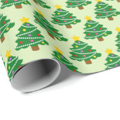 木のクリスマス ラッピングペーパー (ロールコーナー)