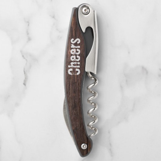 木のグロマ素朴ンズギフトコルクねじ ソムリエナイフ (裏面)