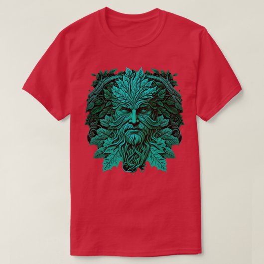 木のケルト伝統的の異教の緑の人の12 Tシャツ (デザイン正面)
