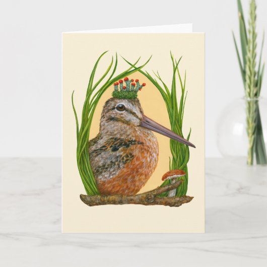 木のコックのカードを木で切る カード (正面)