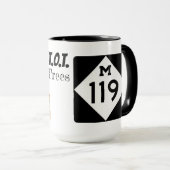 木のコーヒー・マグのトンネル マグカップ (正面右)