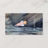 木のサンダーコーブに彫られたエンジェル 名刺 (裏面)