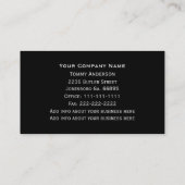 木のサービス業カード 名刺 (裏面)