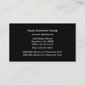 木のサービス業カード 名刺 (裏面)