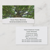 木のサービス業カード 名刺 (正面/裏面)