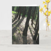 木のシャドウフォレスト カード (黄色い花)