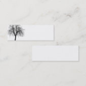 木のシルエットの名刺 スキニー名刺 (正面/裏面)