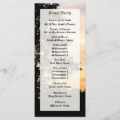 木のシルエット結婚式 プログラム (裏面)