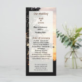 木のシルエット結婚式 プログラム (スタンド正面)