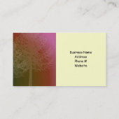 木のシルエット造園デザイン 名刺 (裏面)