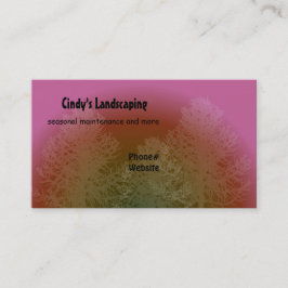 木のシルエット造園デザイン 名刺