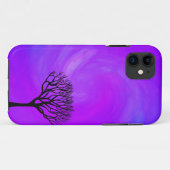 木のシルエット(Northern Lights) Case-Mate iPhoneケース (裏面(横))