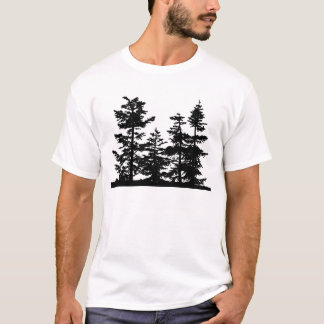 木のシルエット Tシャツ