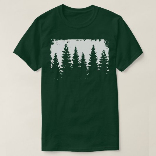 木のシルエット Tシャツ (デザイン正面)