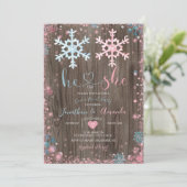 木のジェンダーが冬の雪片を明らかにする 招待状 (スタンド正面)