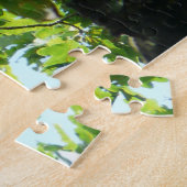 木のジグソーに赤いパンダのパズル ジグソーパズル (側面)