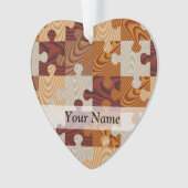 木のジグソーパズル オーナメント (正面)