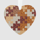 木のジグソーパズル オーナメント (裏面)