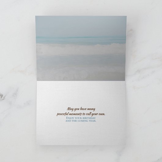 木のスイングと海 カード (内部)