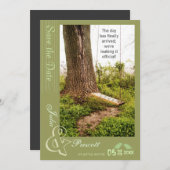 木のスイング カントリーウェディング Save the Date 招待状 (正面/裏面)