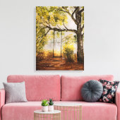 木のスイング キャンバスプリント (インサイチュ (リビング))