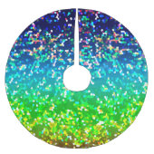 木のスカートのグリッターのグラフィック ブラッシュドポリエステルツリースカート (正面)