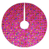 木のスカートの水玉模様のSparkleyの宝石 ブラッシュドポリエステルツリースカート (正面)