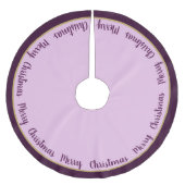 木のスカート – メリークリスマス ブラッシュドポリエステルツリースカート (正面)