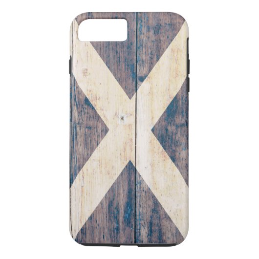 木のスコットランドの旗 Case-Mate iPhoneケース (裏面)