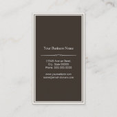 木のスタイリッシュ質感のモダン外観 名刺 (裏面)